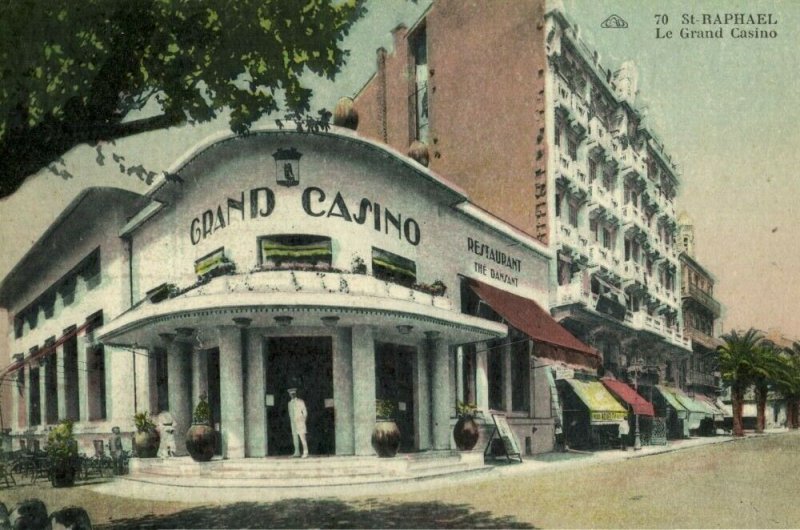 france, St. RAPHAEL, Le Grand Casino (1920s) Postcard