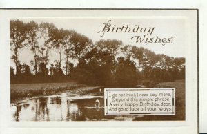Greetings Postcard - Birthday Wishes - Real Photograph - TZ11259