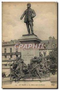 Old Postcard Army War of 1870 Le Mans Monument Chanzy