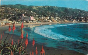 USA Postcard Laguna Beach CA panorama