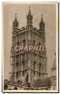 Old Postcard Gloucester Cathedral Tower