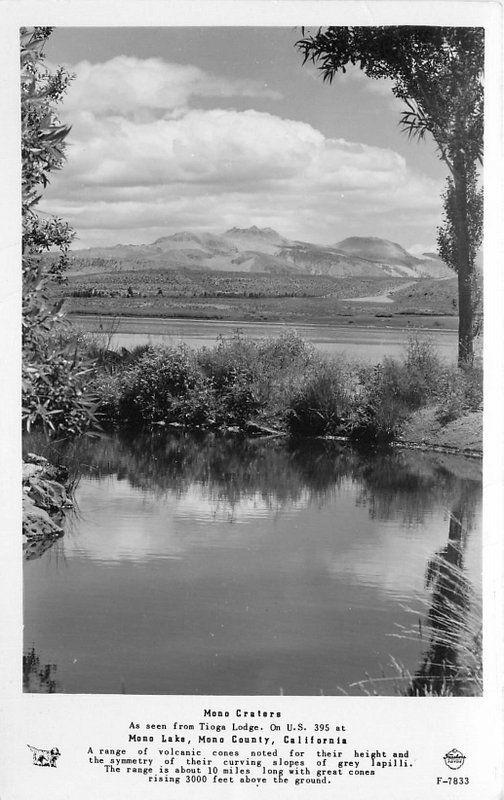 1940s Frasher Mono Craters California US 395 RPPC Real photo postcard 1483