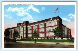 BIRMINGHAM, Alabama AL ~ PHILLIPS HIGH SCHOOL ca 1930s  Postcard