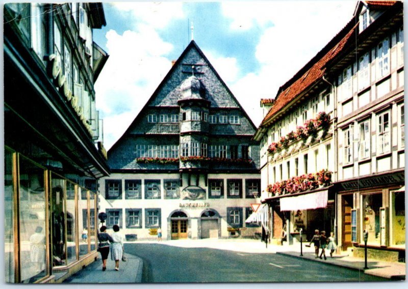 B-74534 The 800 year old town at the Harz town hall - Osterode, Germany