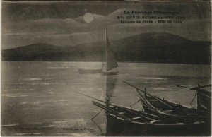 CPA SAINTE-MAXIME Barques de Peche - Effet de Lune (1112885)