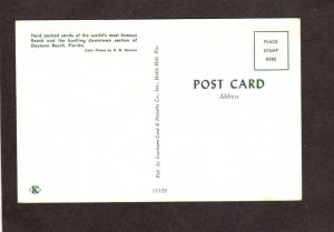 FL Greetings From Daytona Beach Florida Postcard Beach Downtown Stores