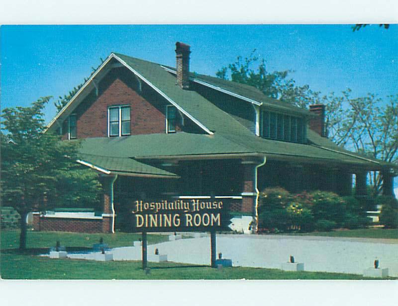 Unused Pre-1980 HOSPITALITY HOUSE RESTAURANT Huntsville Alabama AL v6934