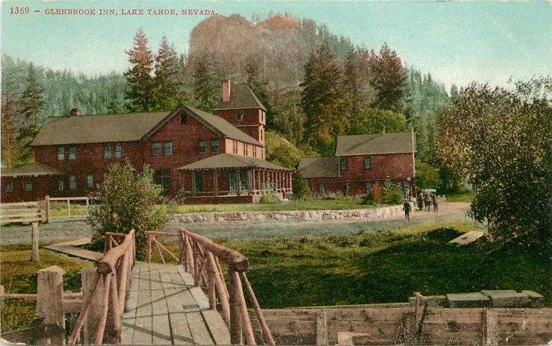 c1910 Mitchell Postcard 1369 - Glenbridge Inn, Lake Tahoe NV unposted