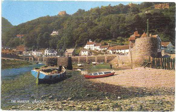 The Harbour at Lynmouth, Devon, England, UK, Chrome