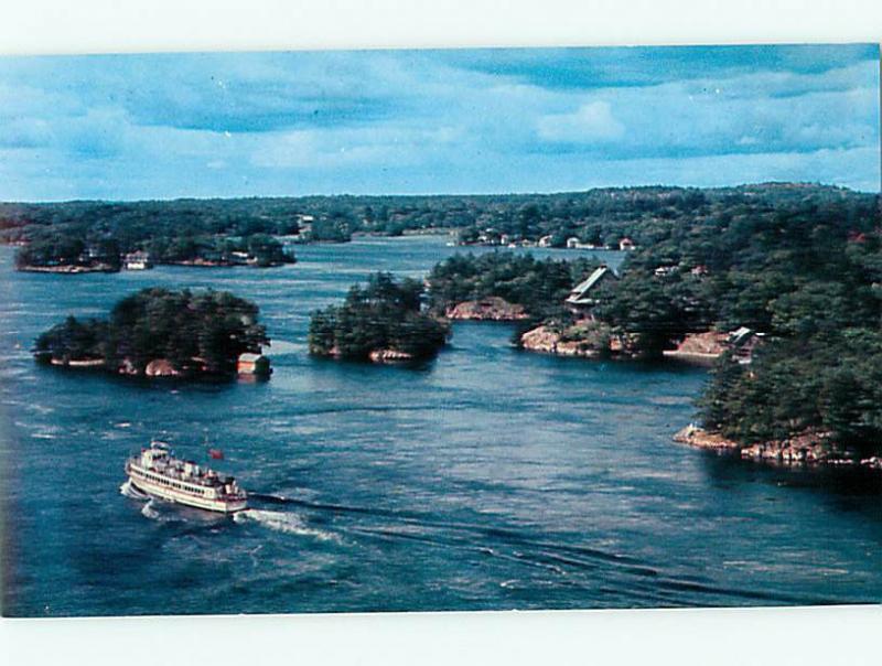 Ontario Canada Thousand Islands Cruise Boats international Brid  Postcard # 5812