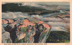 Vintage Postcard Going Point Rock Top of Lookout Mountain Chattanooga Tennessee