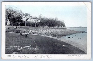 1906 BRIDGEPORT CT CONNECTICUT SEA SIDE PARK THE BOULEVARD ANTIQUE POSTCARD