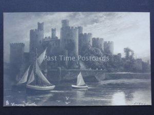 North Wales CONWAY CASTLE Art by F.W HAYES c1903 by Tuck 5073