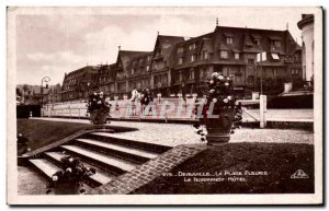 Old Postcard Deauville La Plage Fleurie The Normandy Hotel