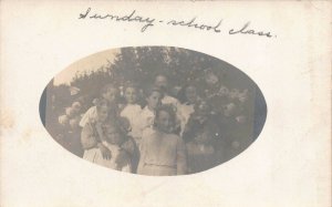 Real Photo Postcard Children Sunday School Class South Bend, Indiana~125770