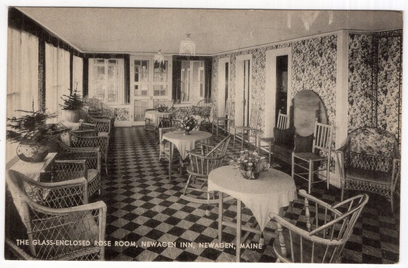 Newagen, Maine, The Glass-Enclosed Rose Room, Newagen Inn