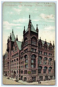 1909 Confederation Life Building Toronto Ontario Canada Antique Postcard