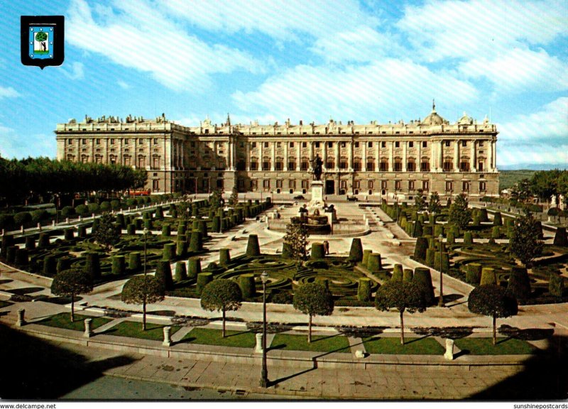 Spain Madrid Orient Square and Royal Palace