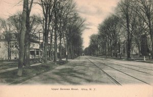 Upper Genesse Street Utica New York Tracks c.1904 Postcard / 10C1-250