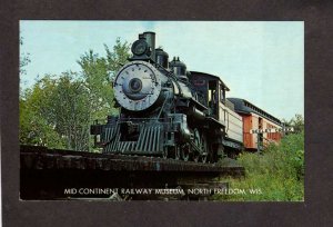 WI Mid Continental Railroad Train North Freedom Wisconsin Seeley Creek Bridge