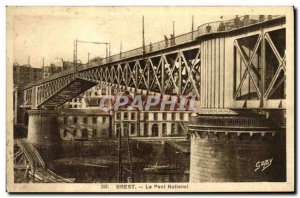 Old Postcard Brest National Bridge