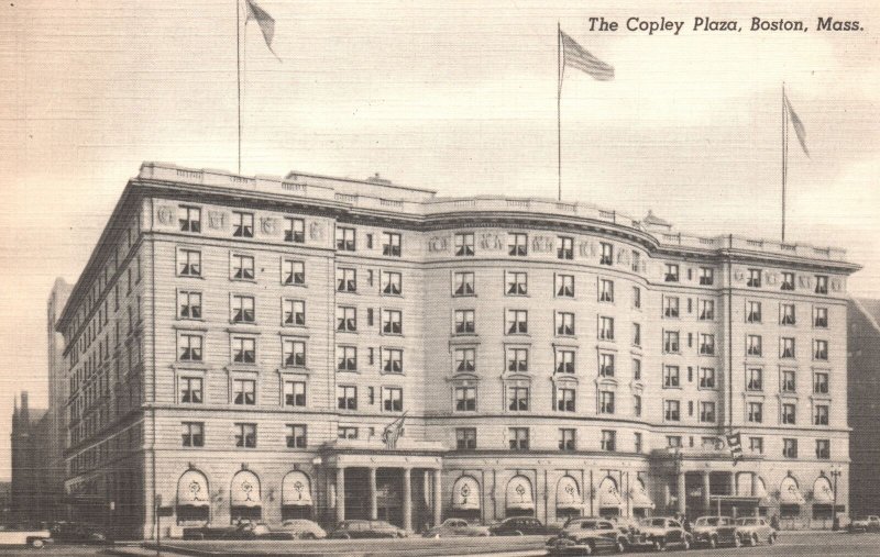 Vintage Postcard 1930's The Copley Plaza Merry-Go-Round Boston Massachusetts 