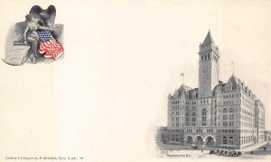 POST OFFICE WASHINGTON DC LIVINGSTON POSTCARD (c. 1900)