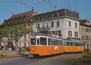 Transport Postcard - Place Du Marche, Carouge Motrice 723 + Remorque 310 RR9731