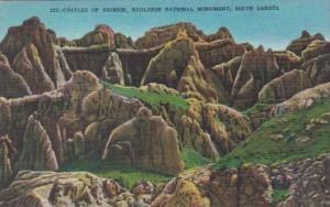 South Dakota Badlands National Monument Castles Of Erosion 1989