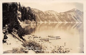 Boats real photo - Crater Lake, Oregon OR