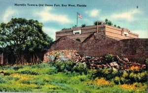 Martello Towers Old Union Fort Key West Florida Postcard