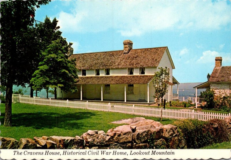 Tennessee Cattanooga Lookout Mountain The Cravens House Historical Civil War ...