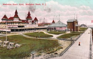 Vintage Postcard 1908 Manhattan Beach Hotel Manhattan Beach New Jersey I. Stern