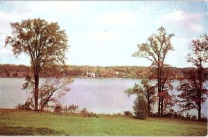 Postcard PANORAMIC SCENE Skaneateles New York NY AJ4555