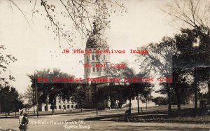 KS, Topeka, Kansas, RPPC, State House Grounds, North American PC Photo