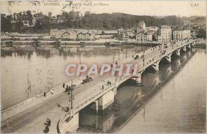 Old Postcard Bayonne - The Pont St. Esprit and the Adour