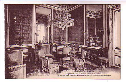 Interior Palace, Room Where Napoleon Abdicated, Fontinebleau France