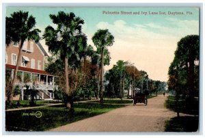 1910 Palmetto Street And Ivy Lane Inn Daytona Florida FL Antique Postcard 