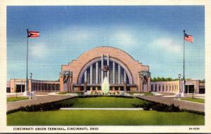 Ohio Cincinnati Union Terminal Curteich