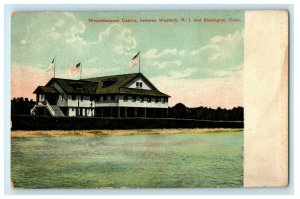 1911 Wequetequock Casino, Stonington Between Westerly Rhode Island RI Postcard