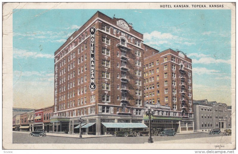 TOPEKA, Kansas; Hotel Kansas, 10-20s