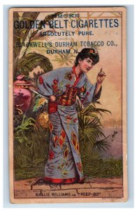 1870s-80s Blackwell's Durham Tobacco Cards Golden Belt Cigarettes Lot Of 2  F136 | Ephemera - Chromo & Printed Images - Trade Cards