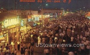 Boardwalk At Night in Wildwood-by-the Sea, New Jersey