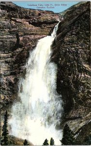 c1910 CANADIAN ROCKIES YOHO VALLEY TAKAKKAW FALLS WATERFALL POSTCARD 43-63