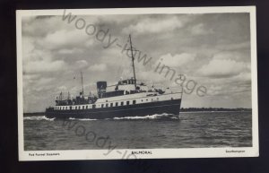 f2122 - Red Funnel Steamer Car Ferry - Balmoral off the Isle of Wight - postcard