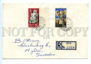 495494 Cyprus 1963 year Fight against hunger real posted registered cover