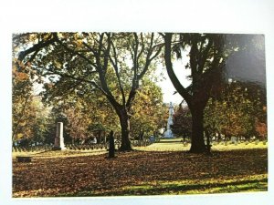 Vintage Postcard Antietam National Battlefield Site Sharpsburg MD Cemetery