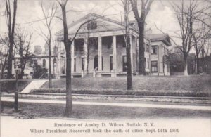 New York Buffalo Wilcox Residence Where Roosevelt Took Oath Of Office 14 Sept...