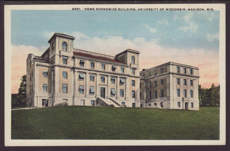 Home Economics,University of Wisconsin,Madison Postcard