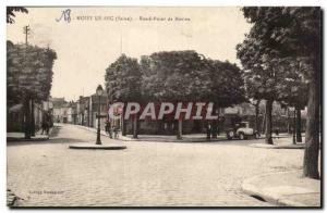 Noisy le Sec Old Postcard Roundabout Whiting